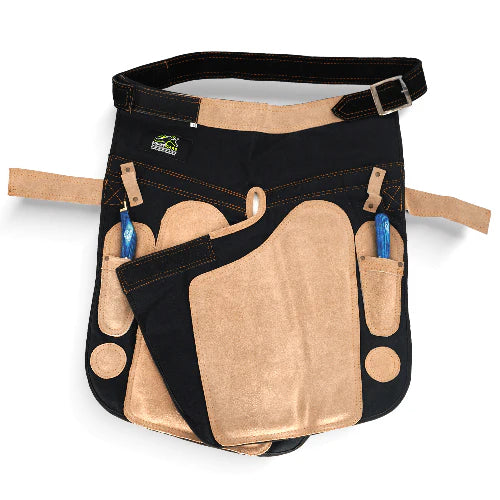 Equine Care 25-Inch Femme Farrier Apron - Beige & Black