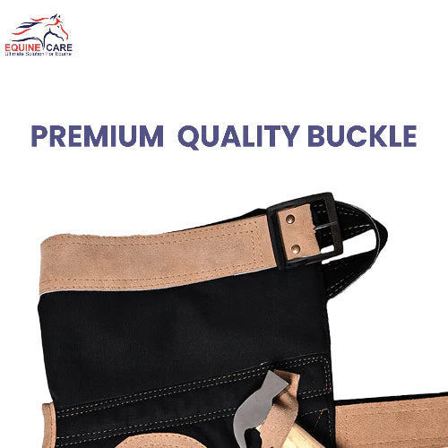 Equine Care 25-Inch Femme Farrier Apron - Beige & Black premium quality