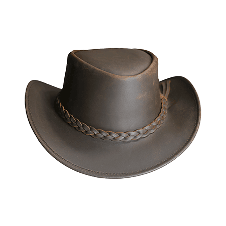 Premium Genuine Leather Cowboy Hat - Western Style for Men’s Elegance - Equine Care