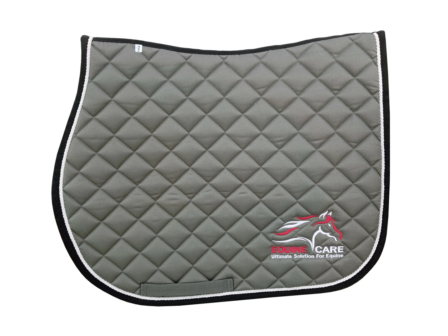 Equine Care Full Size English Saddle Pad with quilted top and breathable honeycomb mesh