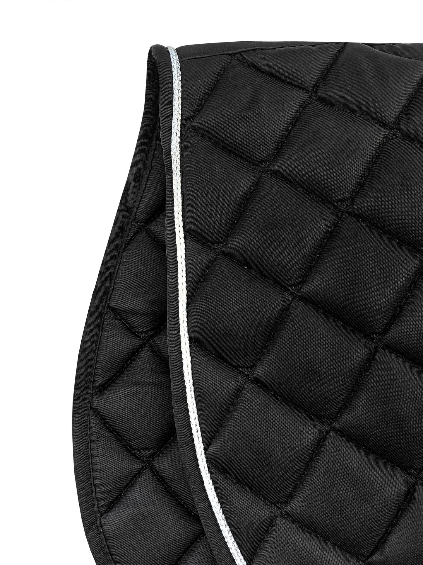 Equine Care quilted English saddle pad with high-wither fit and breathable padded design with close shot
