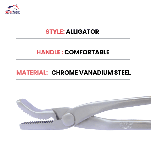 Alligator Hoof Nail Clincher – Professional Farrier Tool for Hoof Maintenance - Equine Care