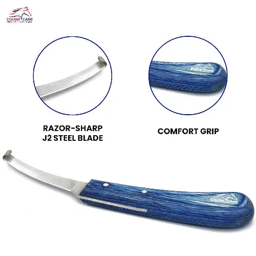 Narrow Stainless Steel Hoof Knife - Right & Left Hand Options
