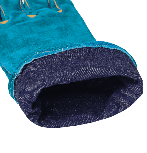 Premium Cowhide Leather Gloves Double Plum for Blacksmiths - Equine Care