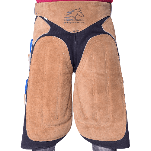 Professional Farrier Apron - Leather, Adjustable, Back Support 28"-52"