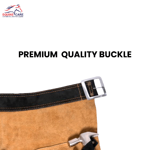 Leather Farrier Apron Chaps | Adjustable Waist, EVA Foam Knee Padding - Equine Care