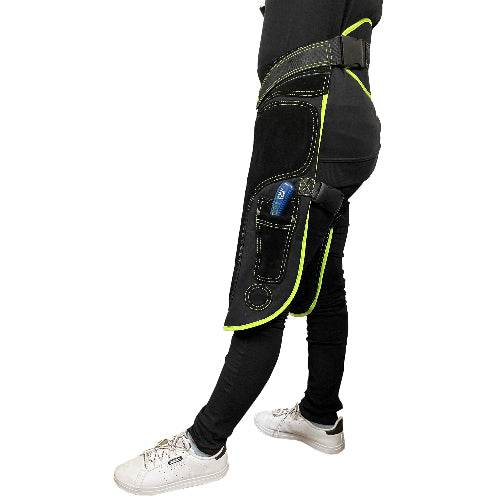 Women's Farrier Chaps Leather with Green/Purple/Pink Piping