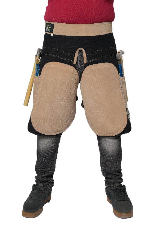 Equine Care Women’s Farrier Apron Chaps – Adjustable Canvas & Leather - Equine Care