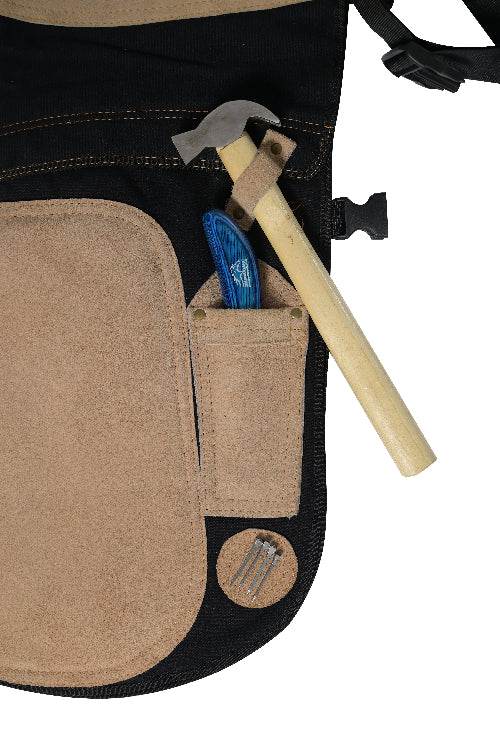 Equine Care Women’s Farrier Apron Chaps – Adjustable Canvas & Leather - Equine Care