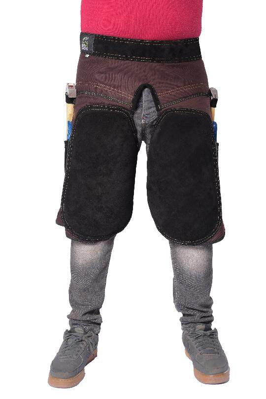 Equine Care Women’s Farrier Apron Chaps – Adjustable Canvas & Leather - Equine Care