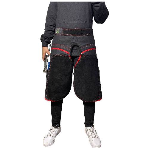 Equine Care Women’s Farrier Apron Chaps – Adjustable Canvas & Leather - Equine Care