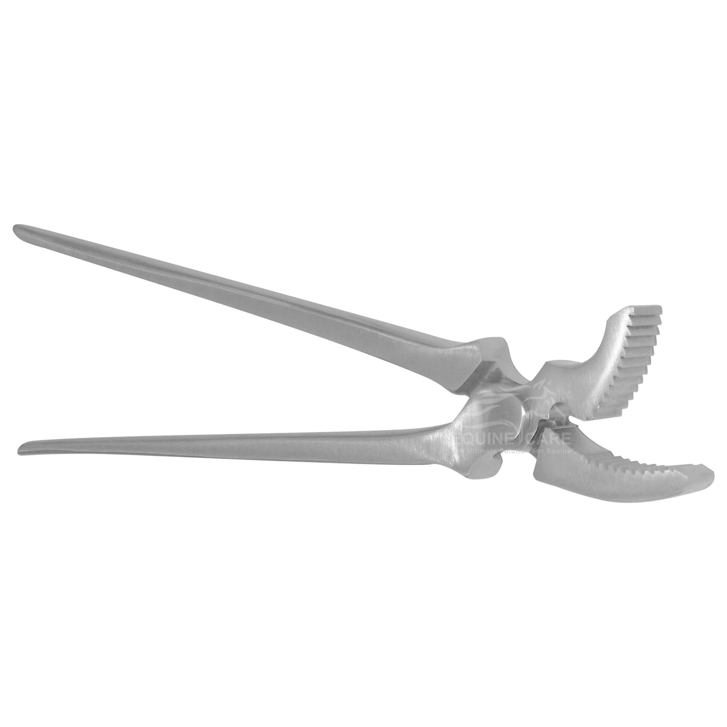 Curved Jaw Clincher with Grip – Band Jaw Farrier Tool - Equine Care