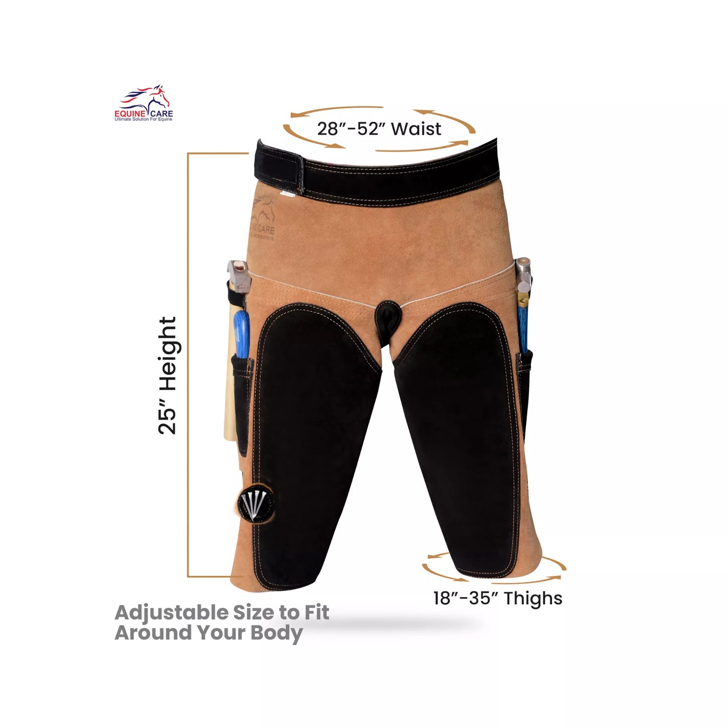 Premium Elite Farrier Apron with Triple-Layer Thigh Protection and Adjustable Waist