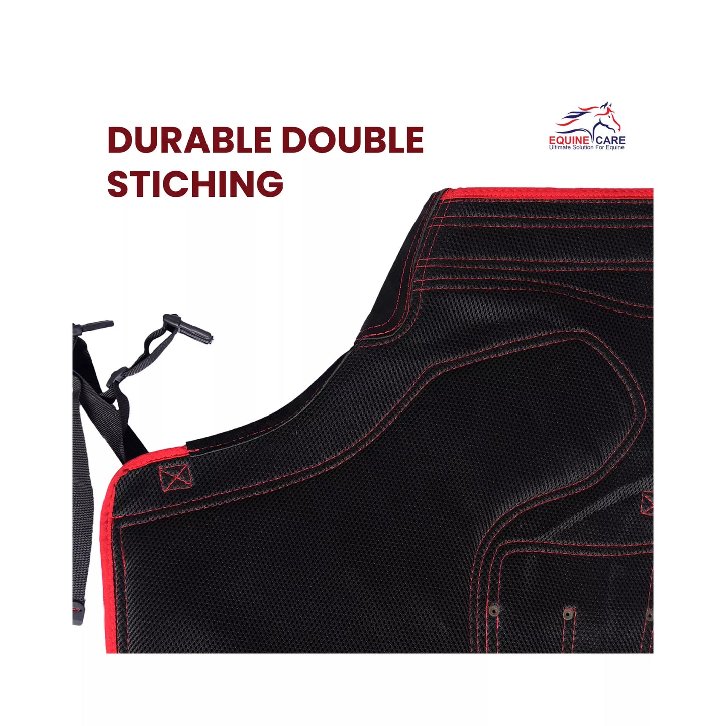 Equine Care Pro Artisan Farrier Apron - Black with Red Piping