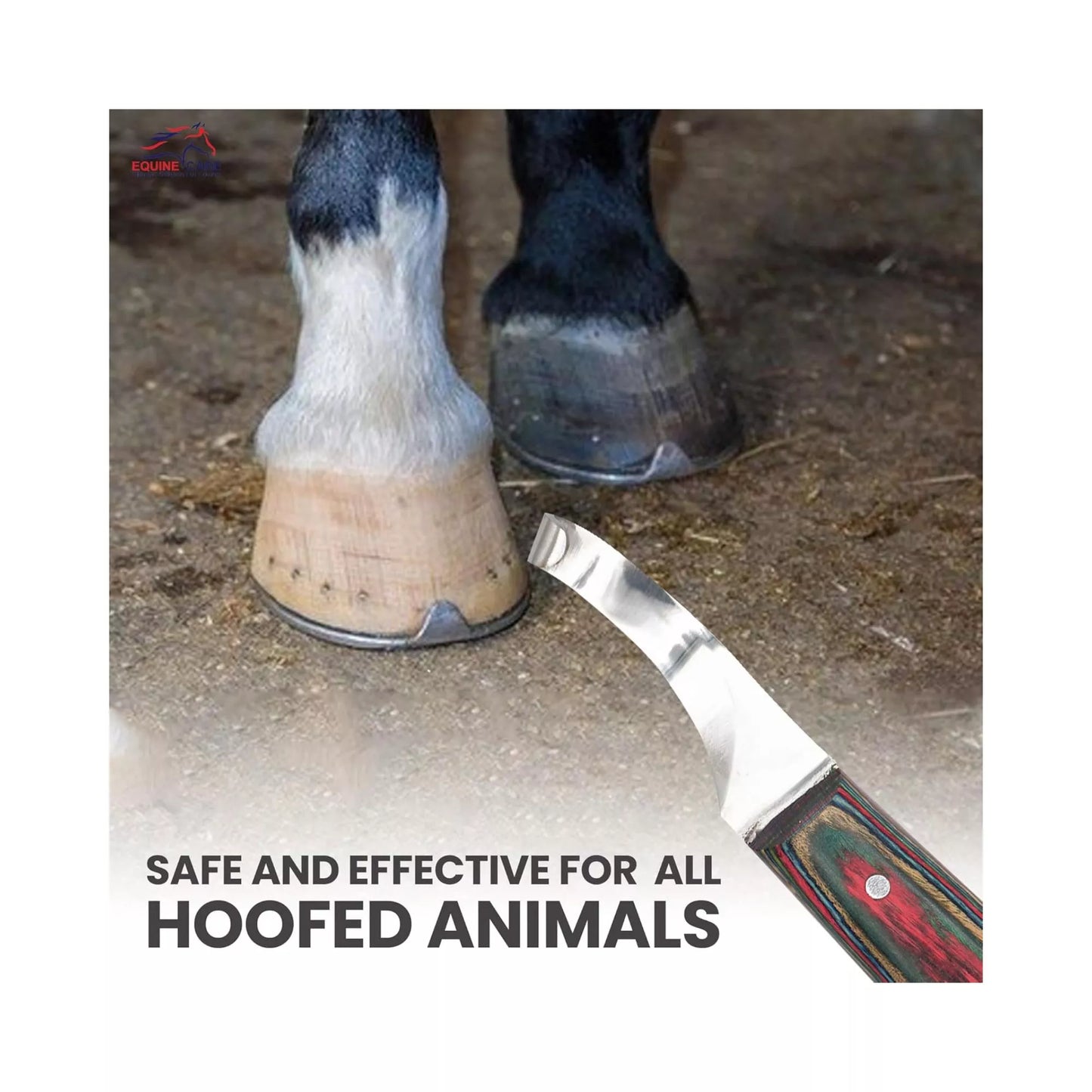 Red Farrier Hoof Trimming Knife for all hoofed animals