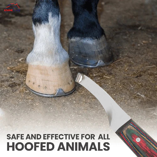 Red Farrier Hoof Trimming Knife - Right & Left Hand Options