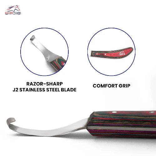 Red Farrier Hoof Trimming Knife