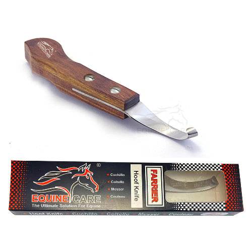 Professional Wooden Handle Farrier Hoof Knife for Horses & Livestock