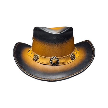 Two-Tone Unisex Suede Leather Cowboy Hat | Authentic Western Style