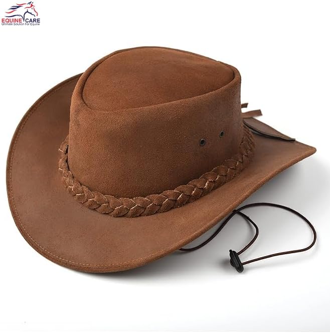 Genuine Leather Cowboy Hat - Western Style, Durable & Sun Protection 2