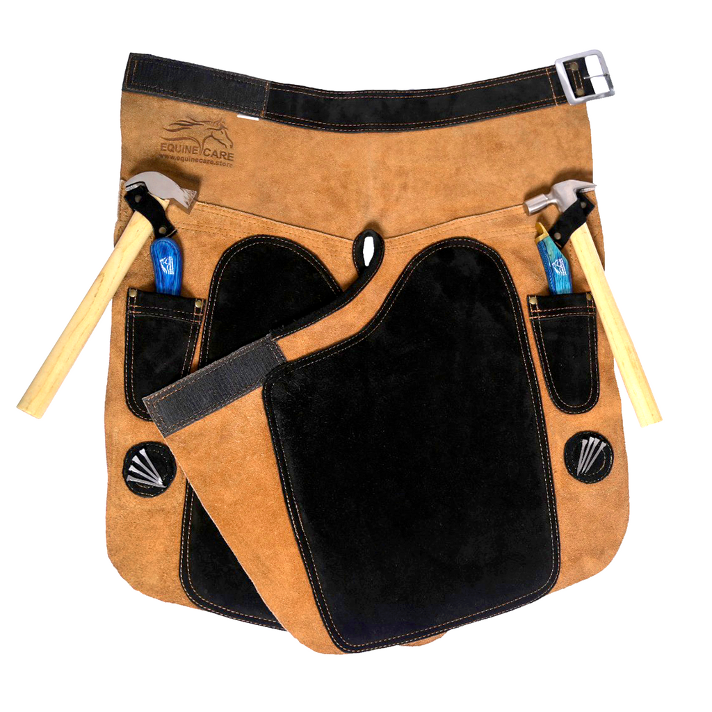 Equine Care Rugged Farrier apron beige & brown