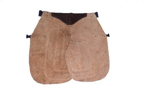 Equine Care 23-29Inch Beige leather farrier apron 4 Knife Pockets & 2 Magnetic Nail Holders