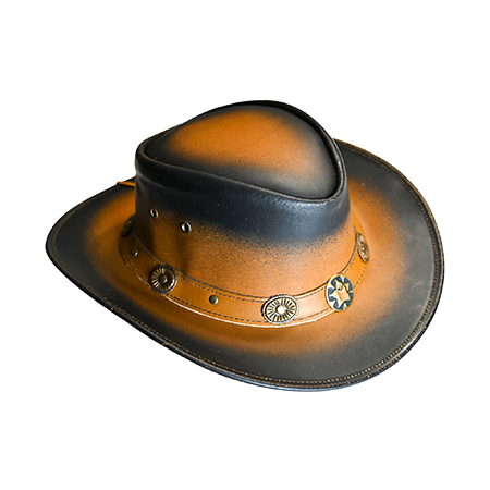 Two-Tone Unisex Suede Leather Cowboy Hat | Authentic Western Style