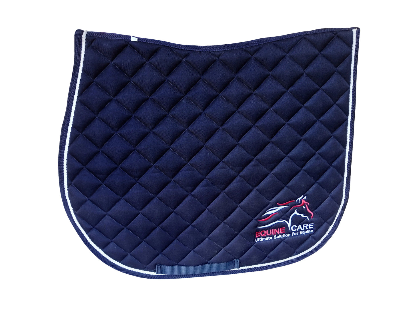 Equine Care Full Size English Saddle Pad with quilted top and breathable honeycomb mesh