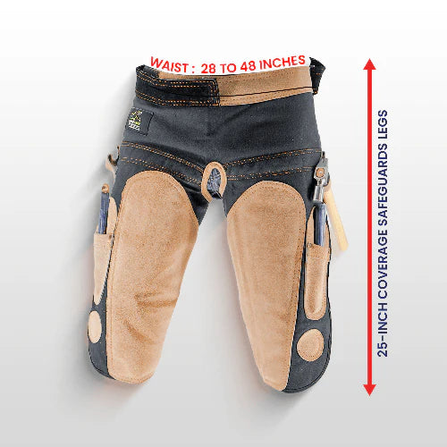 Equine Care 25-Inch Femme Farrier Apron - Beige & Black 