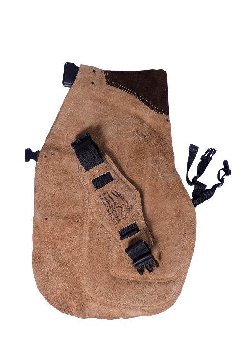 Equine Care Leather Farrier Apron – Back Support, 4 Sizes, 4 Pockets - Equine Care