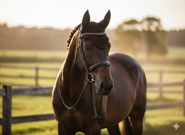 Equine Care Full-Size Horse Ear Bonnet – Fly & Noise Reduction