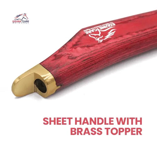 Cuchillo de precisión para cascos de caballos (derecho e izquierdo), acero J2, punta de latón