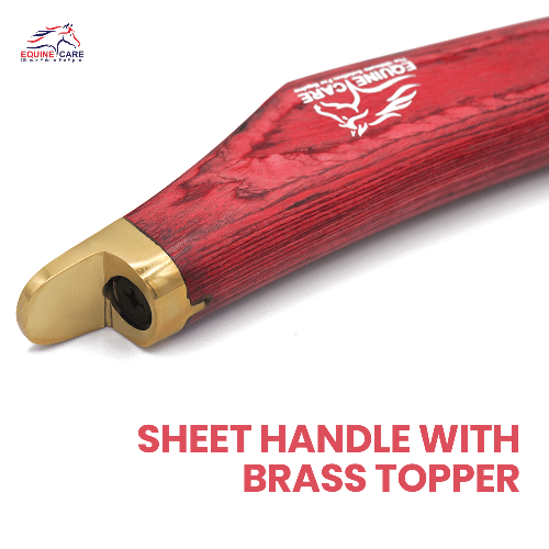 Precision Hoof Knife for Horses – Right & Left, J2 Steel, Brass Topper