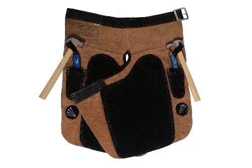Equine Care 25-Inch Premium Elite Farrier Apron - Beige & Black