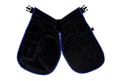 Premium Farrier Apron – Leather, Back Support, Adjustable (Blue)