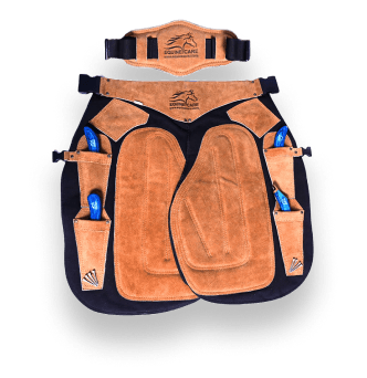 Professional Farrier Apron - Leather, Adjustable, Back Support 28