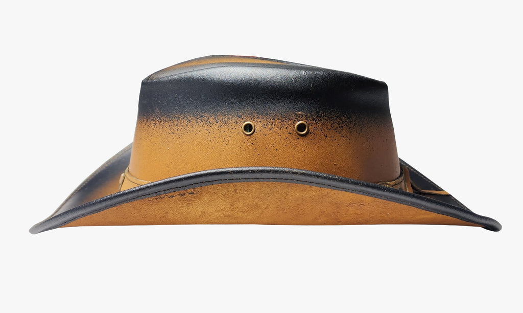 Two-Tone Unisex Suede Leather Cowboy Hat | Authentic Western Style 1