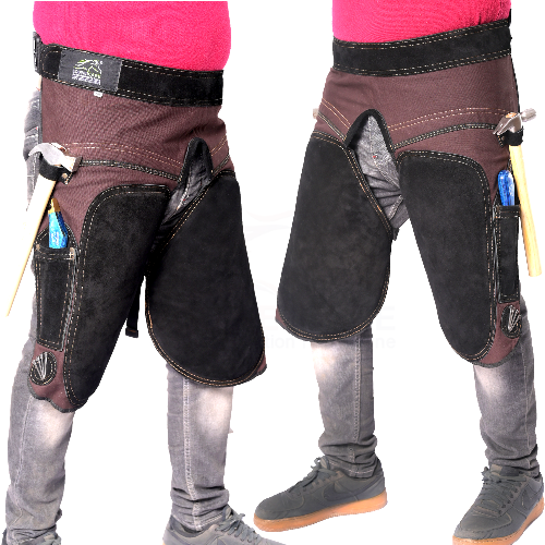 Women's Leather Farrier Apron - Adjustable Waist