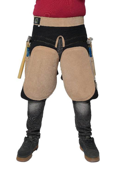 Equine Care Women’s Farrier Apron Chaps – Adjustable Canvas & Leather - Equine Care