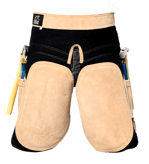 Equine Care Women’s Farrier Apron Chaps – Adjustable Canvas & Leather