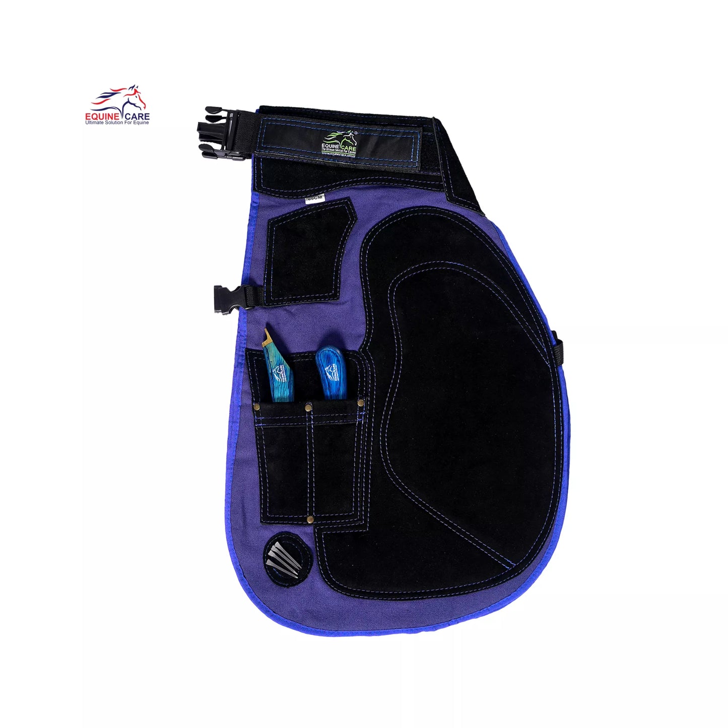 Professional Azure Armor Farrier Apron with Knife Pockets and Nail Magnets