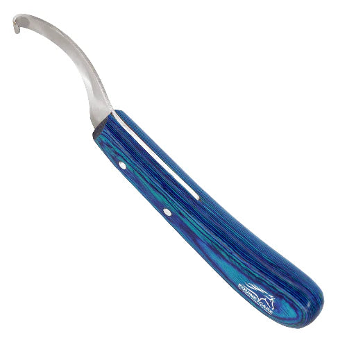 Blue Farrier Hoof Knife Tool - Right & Left Hand Options
