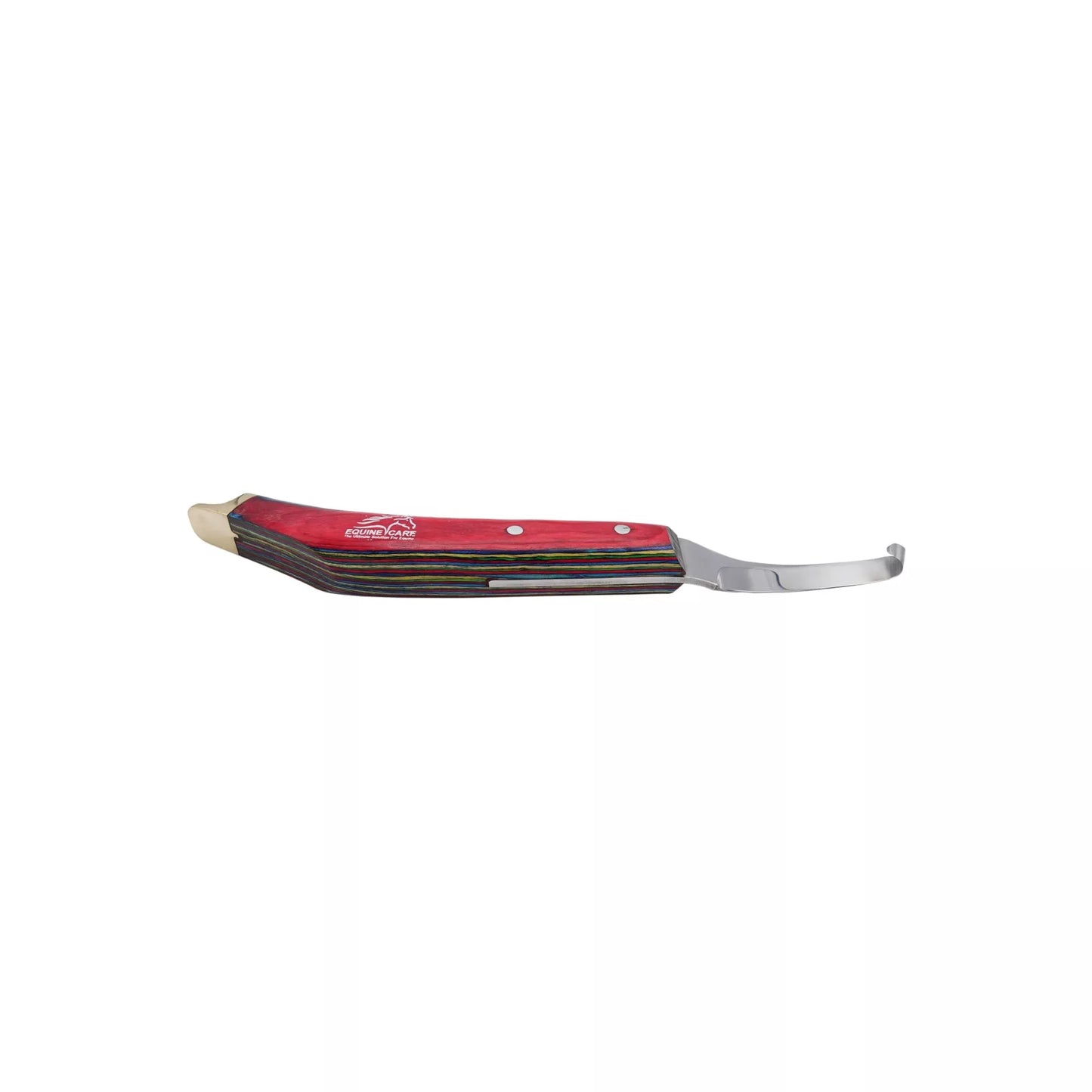 Brass Topper Farrier Hoof Knife – J2 Steel Blade, Ergonomic red Handle