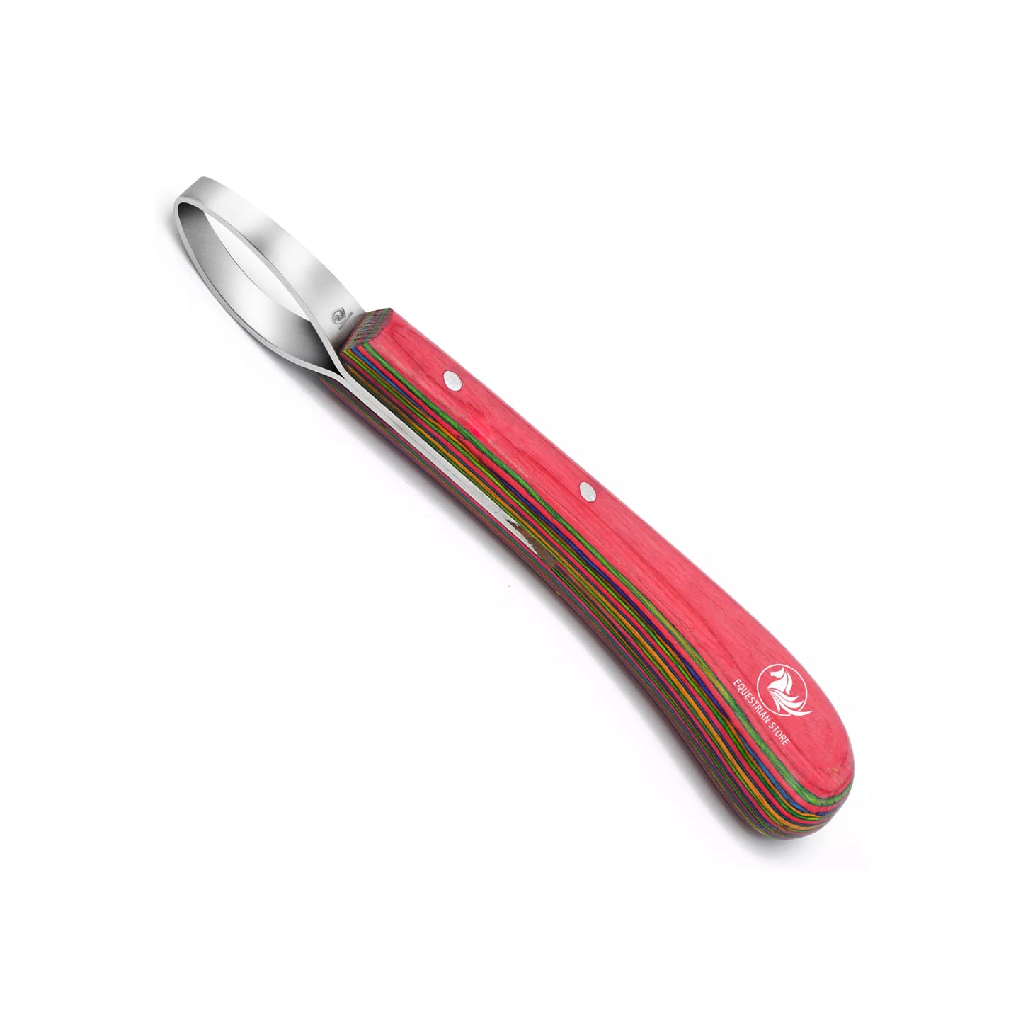 Equine Care Double Edged Steel Loop Hoof Knife Tool - Stainless 