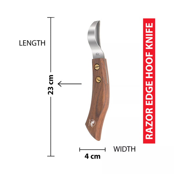 Double Edged Wooden Loop Hoof Knife - Equine Care