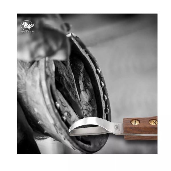 Double Edged Wooden Loop Hoof Knife - Equine Care