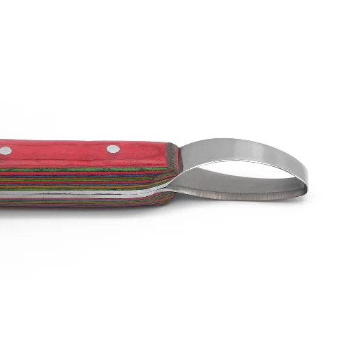 Equine Care Double Edged Steel Loop Hoof Knife Tool - Stainless