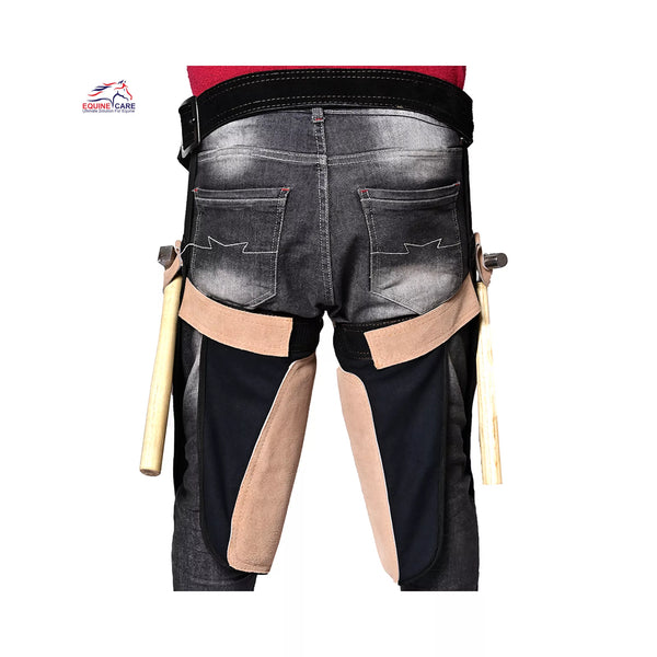 Premium Femme Farrier Apron with Knife Pockets, Hammer Loops & Magnetic Nail Holders with back support