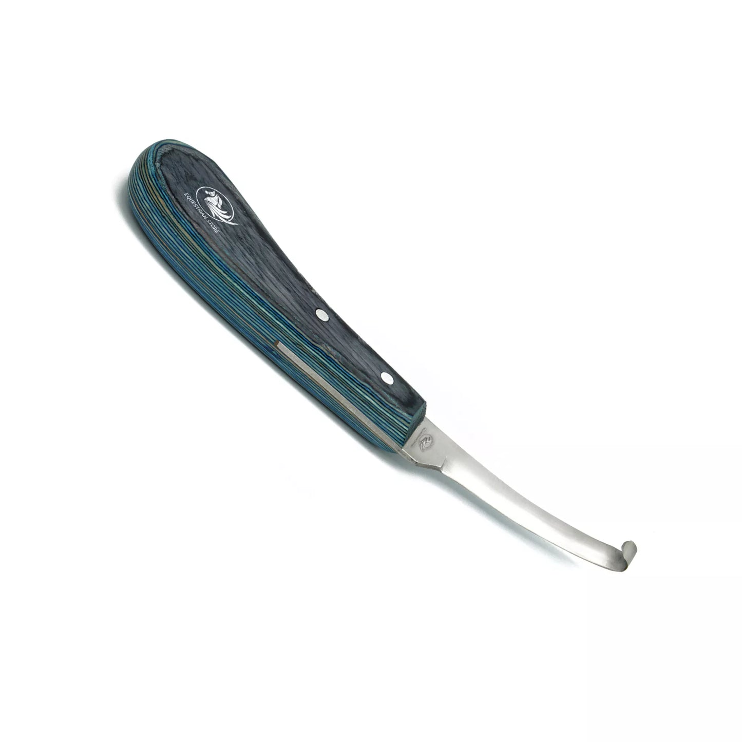 Equine Care Narrow Blade Hoof Knife – J2 Steel, Ergonomic Blue Handle