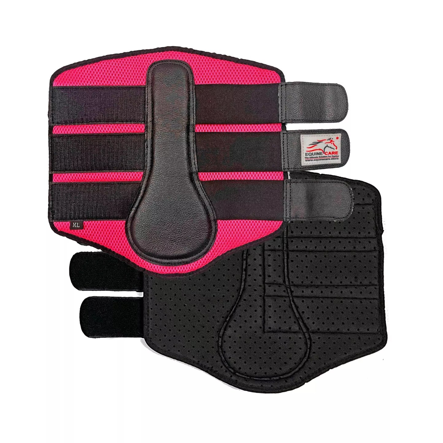 Neoprene Splint Boots with Protective Design - Equine Care Pink